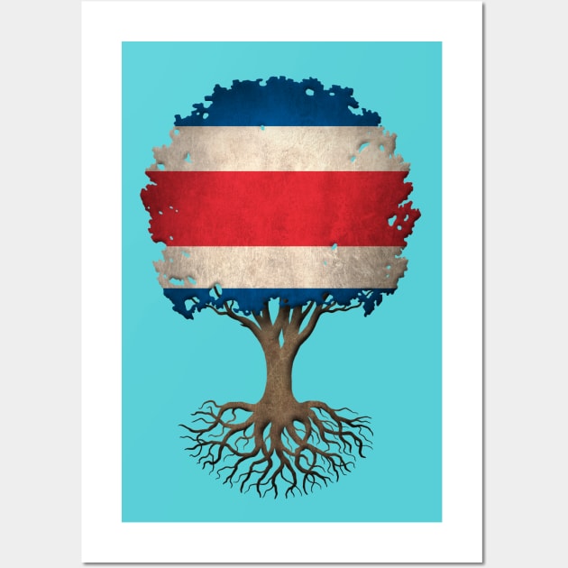 Tree of Life with Costa Rican Flag Wall Art by jeffbartels